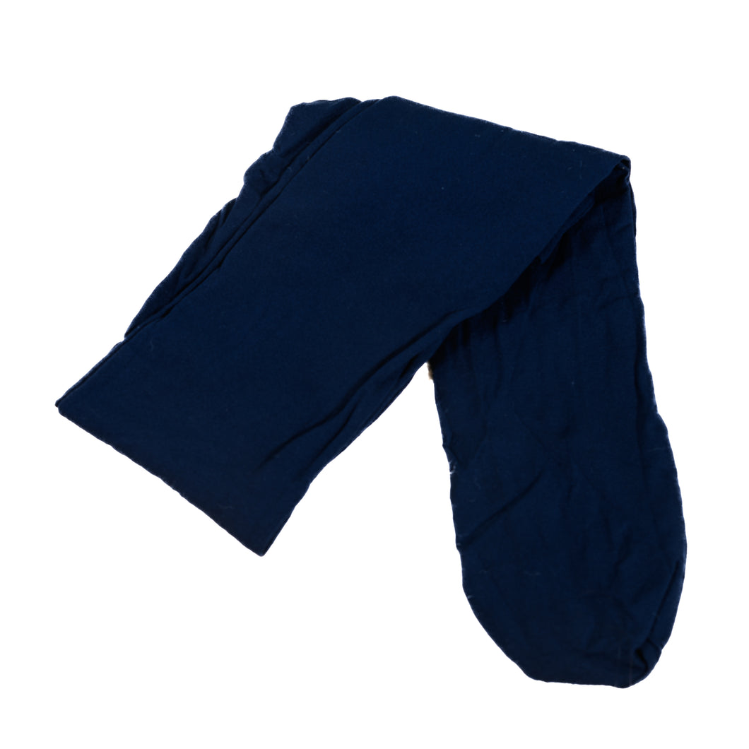 Girls opaque navy tights