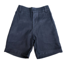 Boys Grey Shorts - Zip and Button (Half Elastic Back) K-10