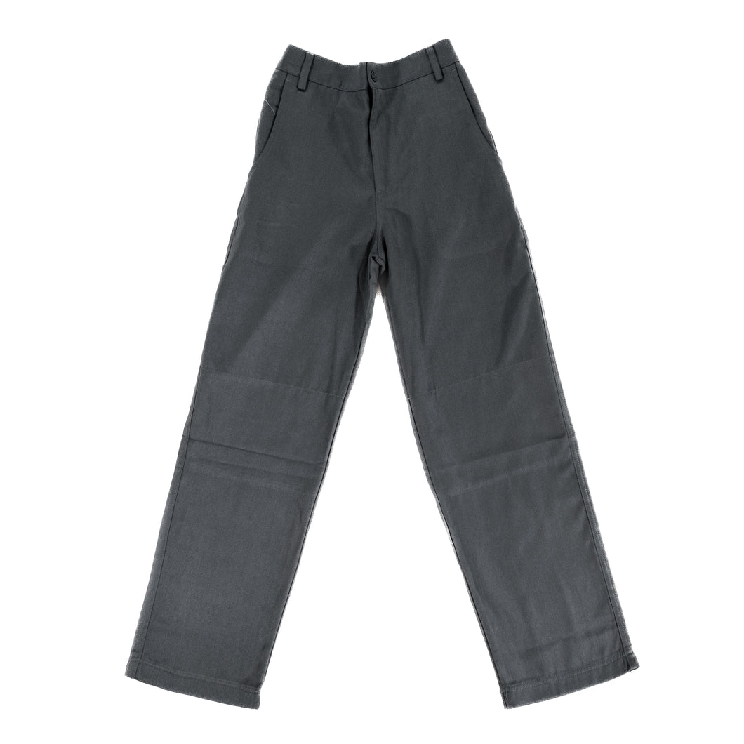 Grey trousers - zip & button