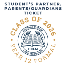 2026 Year 12 Formal - Partners & Parents TICKET