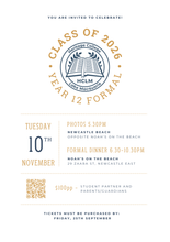 2026 Year 12 Formal - Partners & Parents TICKET