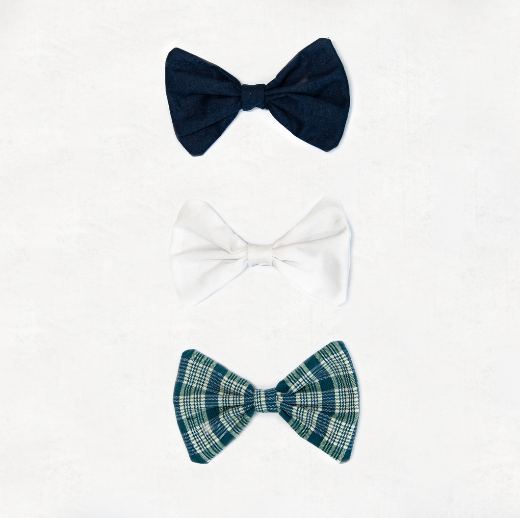 Large Hair Bows - 3 Pack Summer Mixed